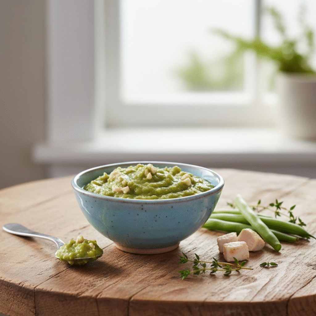 Haricots verts et poulet