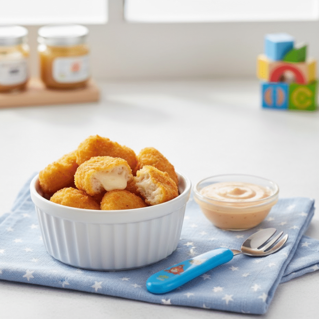Nuggets maison de poulet au fromage