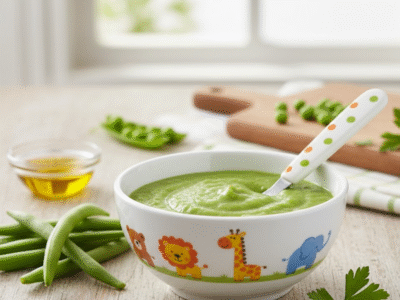 Purée de haricots verts