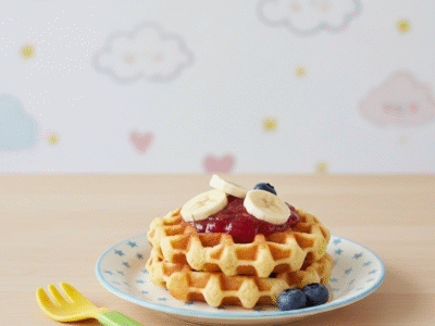 Gaufres sans œuf et sans lait