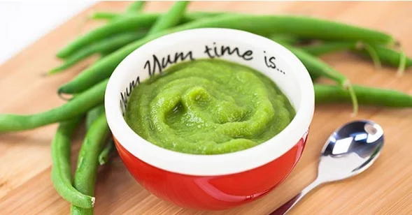 Purée de haricots verts